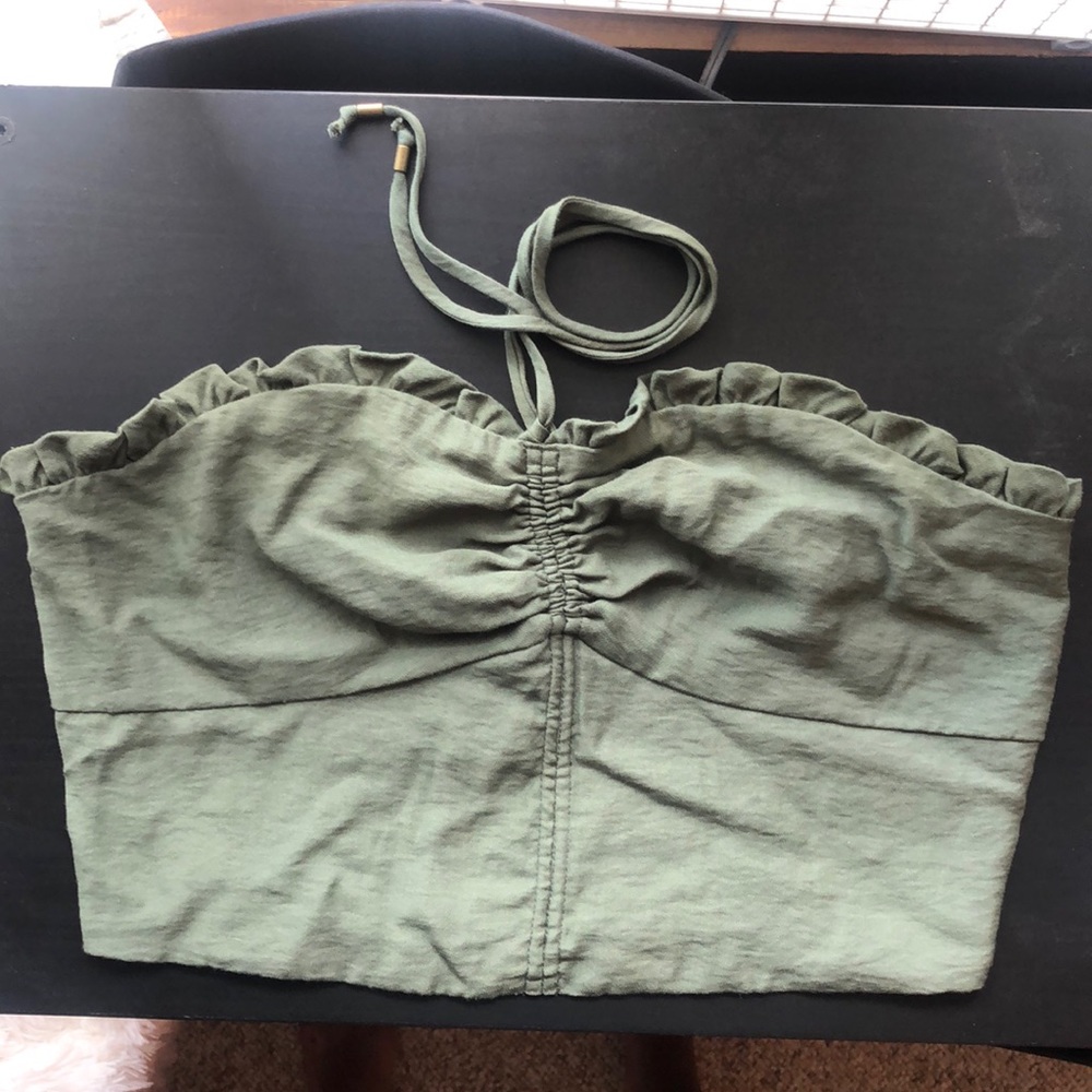 Maeve halter crop top